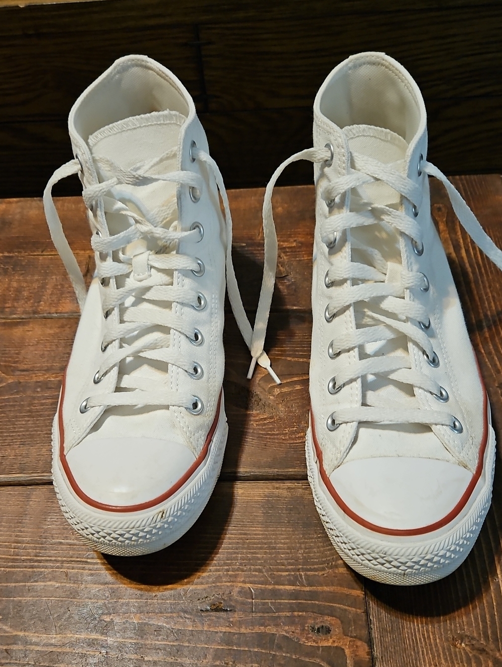 Converse Classic White High-Top Canvas Sneakers